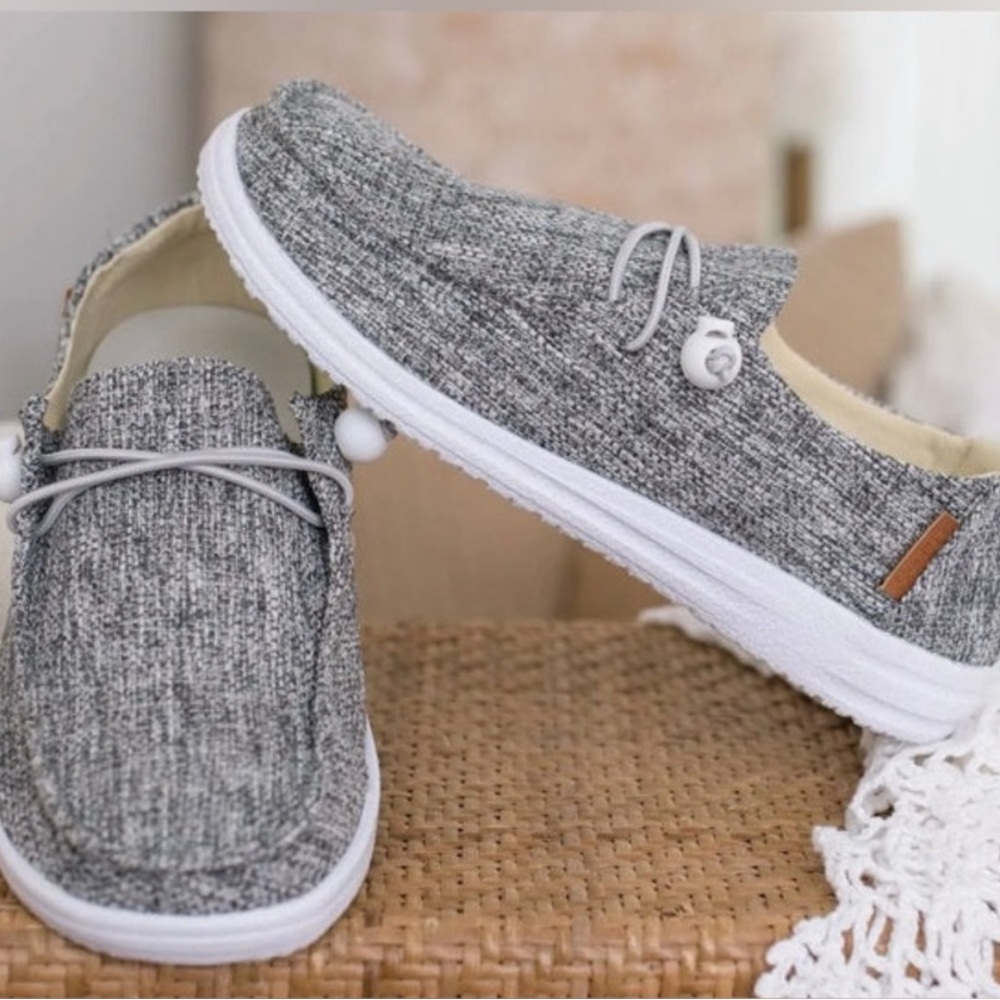 Corkys Gray Tweed Kayak Boat Shoe Sz 9 NWOT
